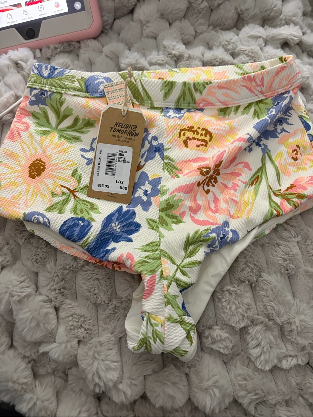 Billabong LG/12 NWT High-Waist Floral Bikini Bottoms - Multicolor